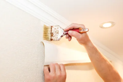 Pose de papier peint à Barret-de-Lioure — revêtements muraux et toiles de verre